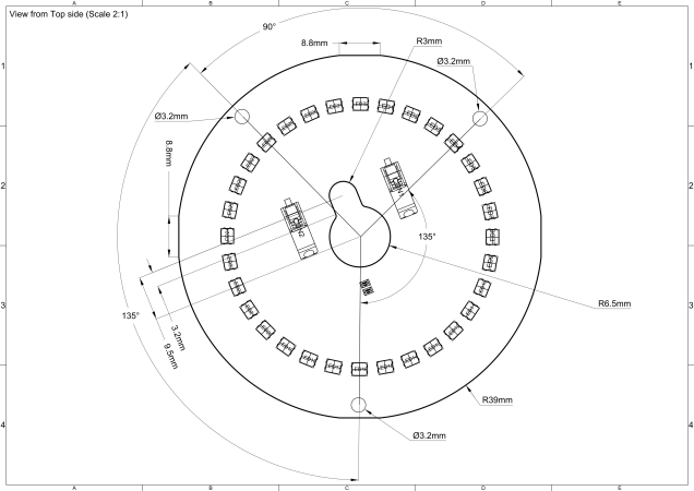 Round Led Module Ring technical-drawing