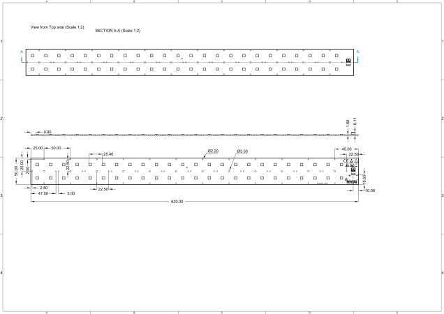 Module 2x24 LED 5050 - 2x2 technical-drawing